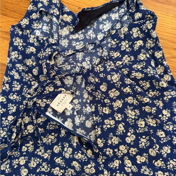 Sezane - MARGUARITA dress in blue floral - Size 40 - Picture 13 of 13